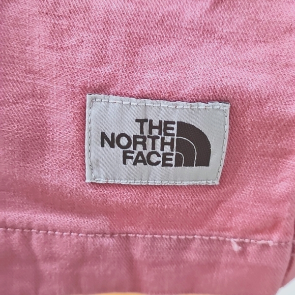 The North Face Shipler Women's Pink Canvas Twill Utility Jacket Hooded Pullover - Picture 6 of 12